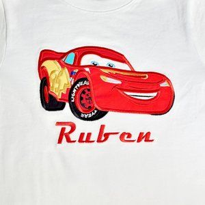 Boys or Girls Personalized Cars Shirt | Embroidered | Lightening McQueen Shirt